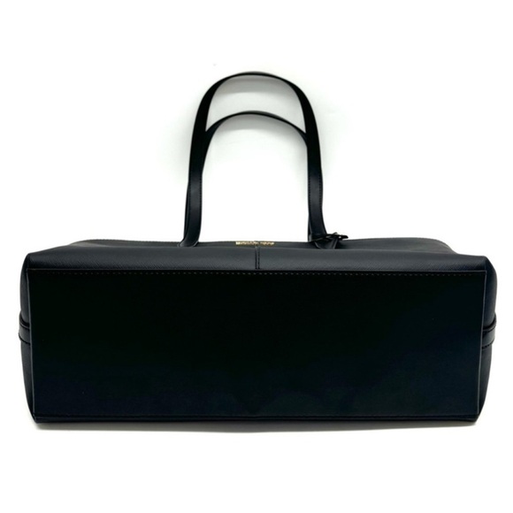 Michael Kors Medium Jet Set Travel Zip Tote Bag & Continental Wallet Black/Gold - Picture 6 of 13